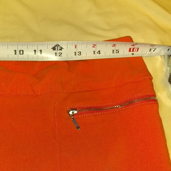 Bright orange coral skinny pant 14 - Picture 1 of 8